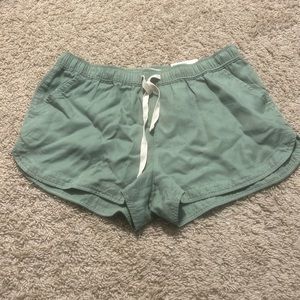 Green high rise shorts Women’s size M